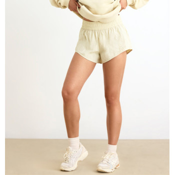 High waist elastic waist woven shorts light weight gym shorts