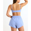 High waist elastic waist woven shorts light weight gym shorts