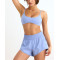 High waist elastic waist woven shorts light weight gym shorts