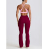 Tummy control contouring fit bootcut leggings with side pockets