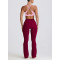 Tummy control contouring fit bootcut leggings with side pockets