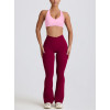 Tummy control contouring fit bootcut leggings with side pockets