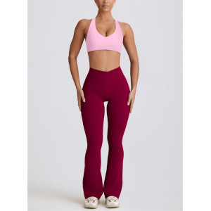 Tummy control contouring fit bootcut leggings with side pockets