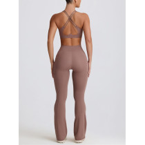 Tummy control contouring fit bootcut leggings with side pockets