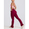 Tummy control contouring fit bootcut leggings with side pockets