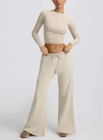 Low rise wide leg cotton pants for women soft cozy fit joggers