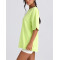 Short sleeve loose fit cotton t shirts for women light weight crew neck sports tees