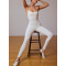 Scoop neck adjustable strap full length fitness jumpsuits