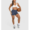 Plunge neck sexy medium support sports bra with low back