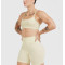 Women's classic strappy back sports bras scoop neck supportive gym top