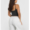 Women's basic style scoop neck padded tank top buttery soft U back sports singlets