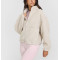 Fall winter relax fit cotton fleece jackets women's heavy weight coats