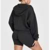 Women';s full zipper relaxed fit hoodies cotton blend comfortable hooded jackets