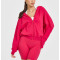 Women';s full zipper relaxed fit hoodies cotton blend comfortable hooded jackets