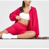 Women';s full zipper relaxed fit hoodies cotton blend comfortable hooded jackets