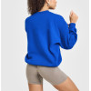 Versatile Crew neck oversized sweatshirts hip length long sleeve pullovers