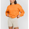 Versatile Crew neck oversized sweatshirts hip length long sleeve pullovers