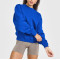Versatile Crew neck oversized sweatshirts hip length long sleeve pullovers