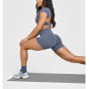 High waisted compressive shorts no front seam squat proof biker shorts