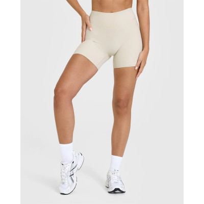 High waisted compressive shorts no front seam squat proof biker shorts