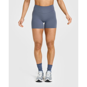 High waisted compressive shorts no front seam squat proof biker shorts