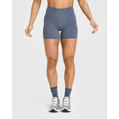 High waisted compressive shorts no front seam squat proof biker shorts