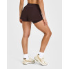 High waist double layer running shorts with zipper pockets 2 in 1 moisture wicking gym shorts