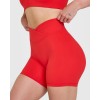 Crossover waist contouring gym shorts glute separation yoga shorts