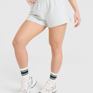 Women's athleisure style loose fit running shorts low rise cotton shorts