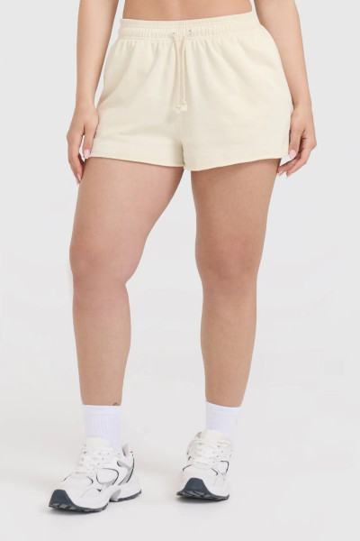 Vintage raw edge relaxed fit shorts with adjustable waist
