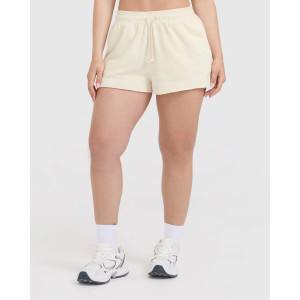 Vintage raw edge relaxed fit shorts with adjustable waist
