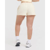Vintage raw edge relaxed fit shorts with adjustable waist