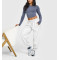 Mid weight regular fit joggers for women high quality cotton sweatpants