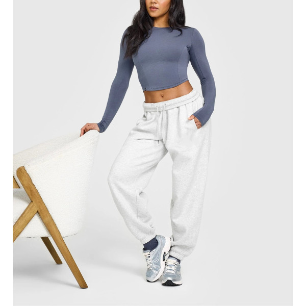Mid weight regular fit joggers for women high quality cotton sweatpants