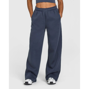 Women's adjustable waist straight leg pants with side pockets relaxed fit cozy everyday sweatpants