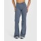 Wrap waist no front seam flared pants v shape flattering bell bottom leggings