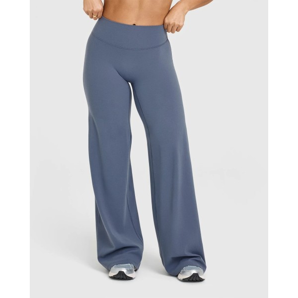 High waisted lightweight straight leg pants butt lifting buttery soft yoga pants