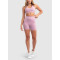 Women's medium impact v neck cross back sports bra supportive hollow back gym top