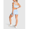 Medium support one shoulder front cut out sports bra