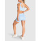 Medium support one shoulder front cut out sports bra