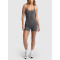 Studio to street gym onesies with built in bra back cross workout jumpsuits