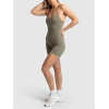 Studio to street gym onesies with built in bra back cross workout jumpsuits