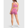 High waist no front seam yoga shorts with side pockets butt lifting biker shorts