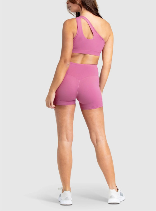 High waist no front seam yoga shorts with side pockets butt lifting biker shorts