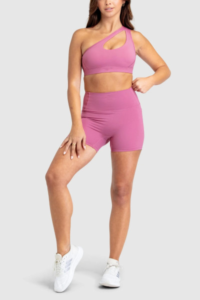 High waist no front seam yoga shorts with side pockets butt lifting biker shorts