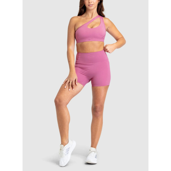 High waist no front seam yoga shorts with side pockets butt lifting biker shorts