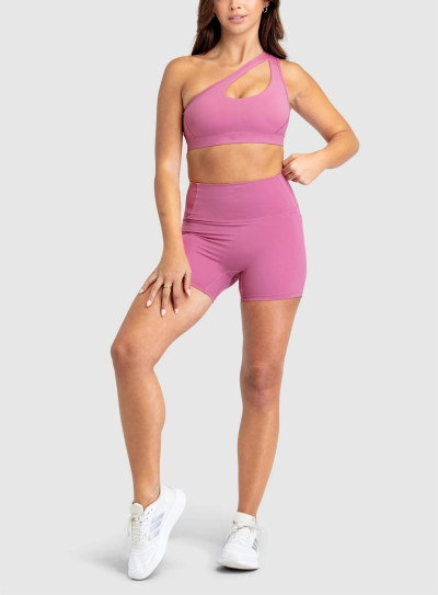 High waist no front seam yoga shorts with side pockets butt lifting biker shorts