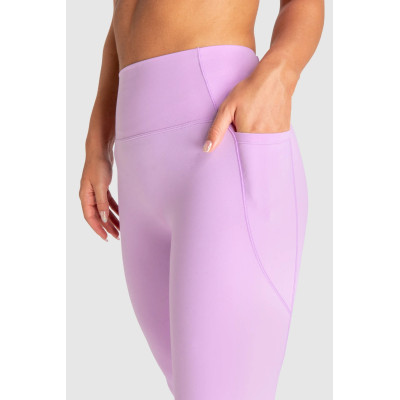 Tummy control flattering butt lifting yoga leggings with side pockets nylon spandex full length tights