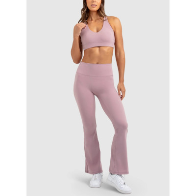 Women's high rise athleisure flared pants moisture wicking yoga leggings