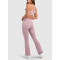 Women's high rise athleisure flared pants moisture wicking yoga leggings